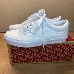 Vans Old Skool Platform Shoes White Adult